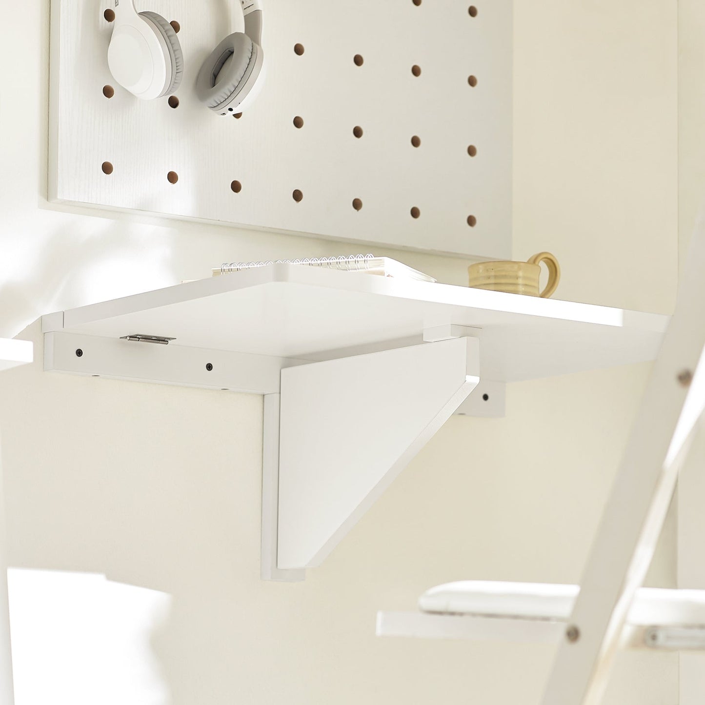 SoBuy Eettafel inklapbaar - Max. 20 kg - 60 x 40 x 2 cm - Wit