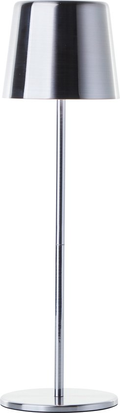 Brilliant Xaana - oplaadbare Tafellamp - Binnen & Buiten - LED 4W 3000K-6000K - 3 Stepdim - IP44 - Zilver