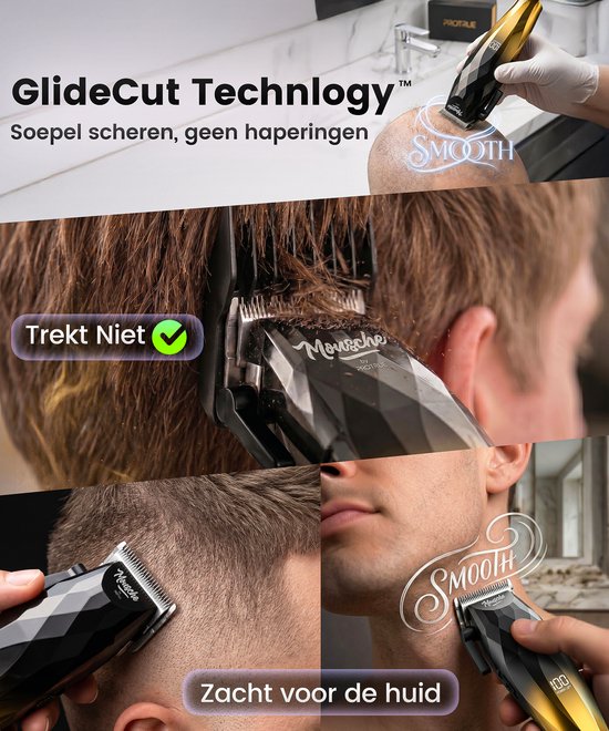 Tondeuse Mannen Hoofdhaar - Kappersset 22 Delig - Haartrimmer Set met Kappersschaar - Trimmer voor Hoofd & Baard