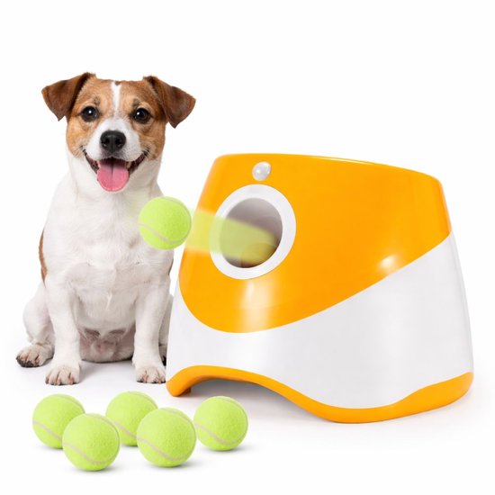 Ceruzo Ballenwerper Hond – Automatisch – 6 Ballen – 3 Afstanden -Oplaadbaar