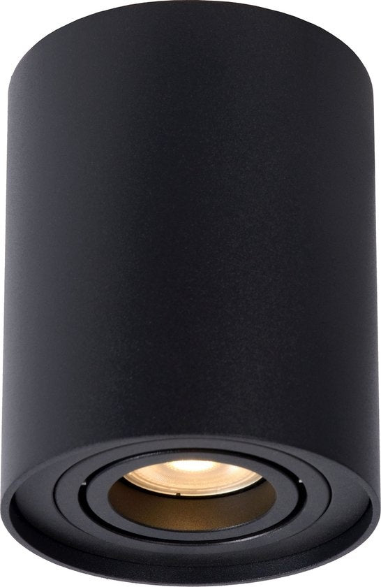Lucide TUBE 1 Plafondspot - Ø 9,6 cm - GU10 - Zwart