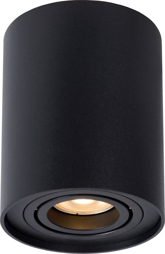 Lucide TUBE 1 Plafondspot - Ø 9,6 cm - GU10 - Zwart
