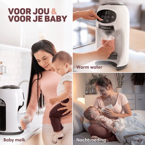 Vulpes Goods® BabyCare - Baby Fles Maker Automatisch - Baby Formula Maker PRO - Flesvoeding Apparaat - Automatische Flessenbereider - Baby Melkmachine - Incl. Schoonmaakset