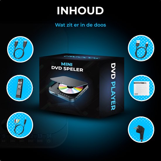 Mini DVD Speler met HDMI - 1080P Full HD