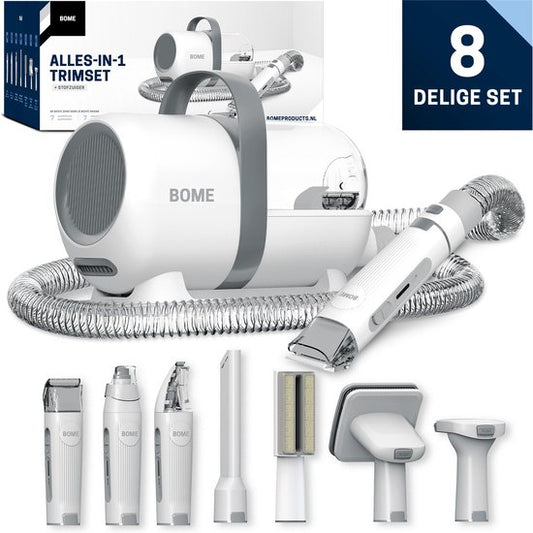BOME Hondentondeuse - Alles in 1 Trimset - Tondeuse Hond - Poottrimmer - Nagelvijl Hond - Dieren Tondeuse