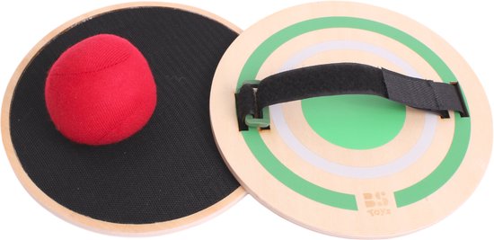 BS Toys Vang spel - Houten speelgoed - Sport - Vang Werpspel met klittenband