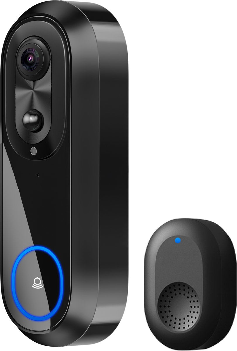Audyn Video Deurbel met Camera - zwart