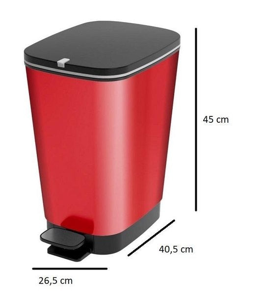 Chic Bin Style M - 23L - 26,5x40,5x45cm - Rood
