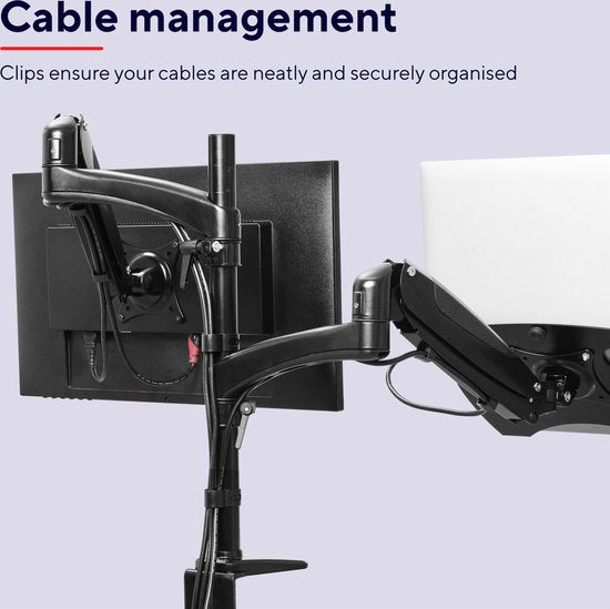 Trust Mara - Dubbele Monitor Arm - Monitor & Laptop