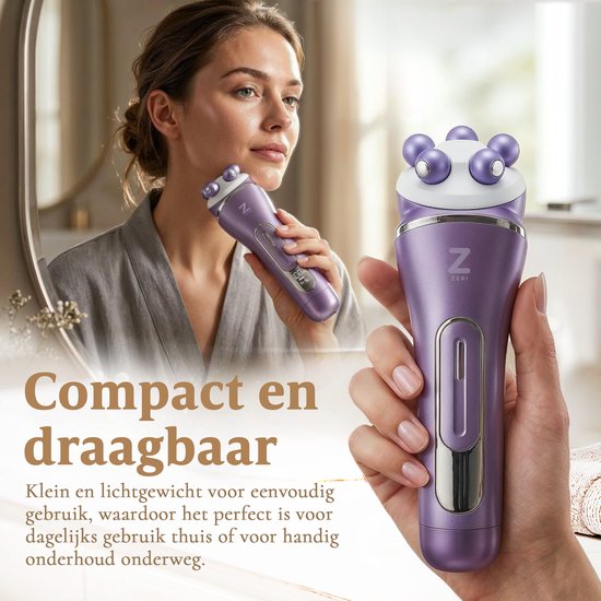 Ladyshave voor Vrouwen - 7 in 1 Scheerapparaat - Epilator - Gezichtsmassage - Eeltverwijderaar - Waterdicht - Bikinilijn - Zeri