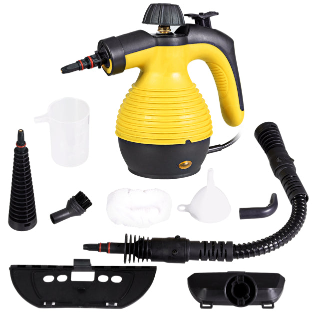 Coast Stoomreiniger - 1050W - Incl. 9 Accessoires - 27 x 13,5 x 21 cm - Geel