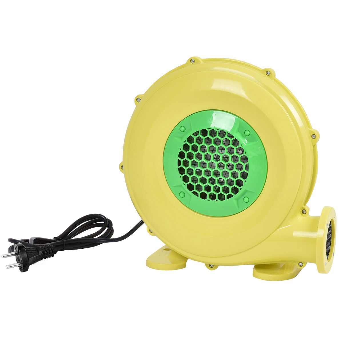 Elektrische Luchtblazer 450 W - Draagbare Ventilator voor Springkasteel en Opblaasbare Modellen - Met Handvat - 220‑240V - Geel