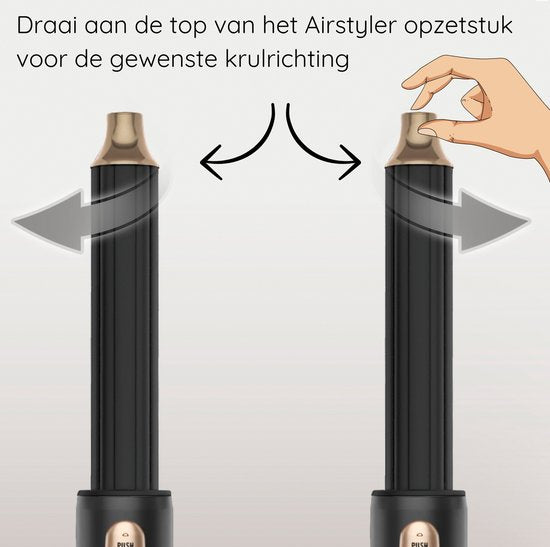 Sansbeauté® 8-in-1 Airstyler met Diffuser - Hairwrap - Multistyler - Fohnborstel Kort Haar - Dupe - Haarstyler - Haardroger - Warmteborstel - Krulborstel - Krultang - Stijlborstel - Coldshot
