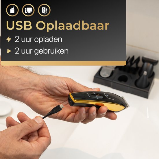 Wellshave 5 in 1 Baardtrimmer Mannen Pro - Trimmer Baard en Lichaam