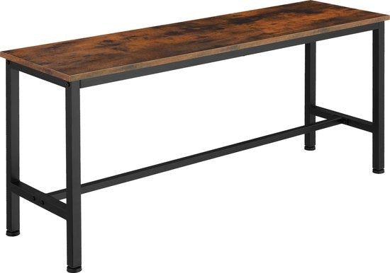 tectake - 2 Zitbanken Fairfield industrieel donkerbruin - 404547