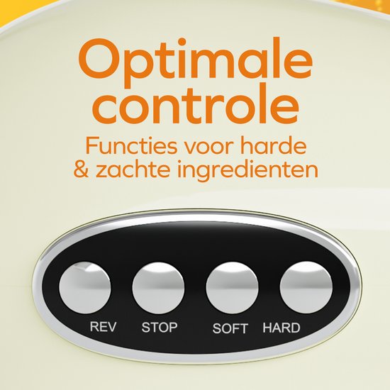 KitchenBrothers Slowjuicer XL - Juicer - Groenten en Fruitpers - 43 mm en 70 mm invoer - 500 ml - Champagne