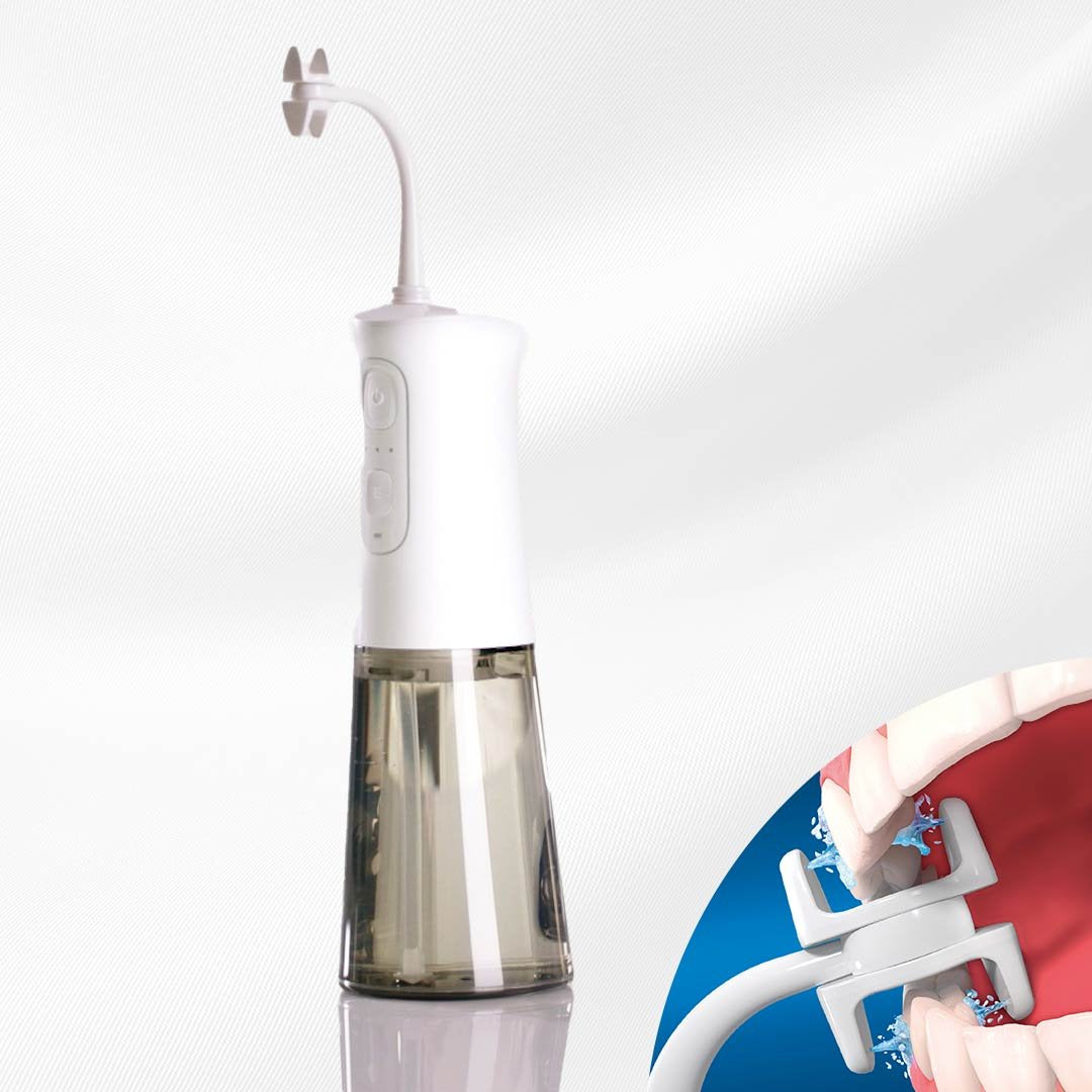 CorpCare MiracleSmile elektrische monddouche - H-vormige floskop - Draadloos ontwerp - Handige watertank