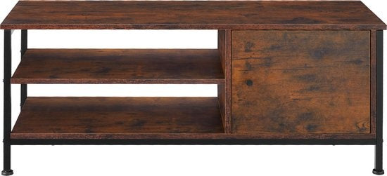 tectake - TV-meubel TV-kast Durban - industrial dark - 110x40x45,5cm - 404640