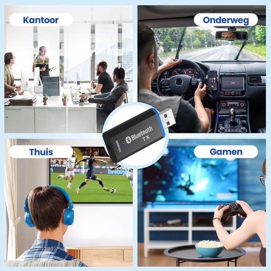 Garpex® Bluetooth Receiver - Bluetooth Adapter - Bluetooth Ontvanger voor Auto Radio - Laptop - Hifi