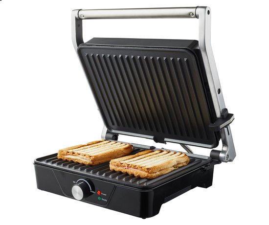 Tomado TGC4001S - XXL contactgrill - Instelbare temperatuur - Grill apparaat - 30 x 24 cm - Tosti apparaat - PFAS vrij - 2000 watt