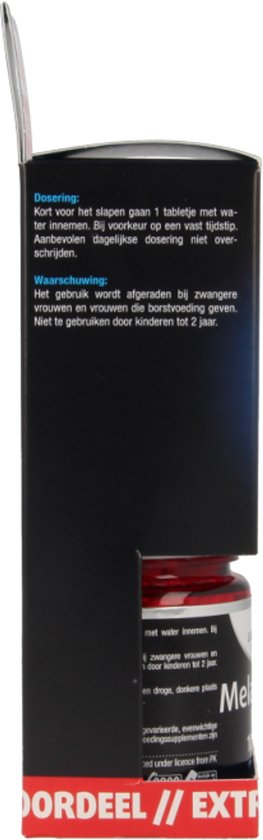 Lucovitaal Melatonine Puur 100 mcg Voedingssupplement - 2 x 500 Tabletten