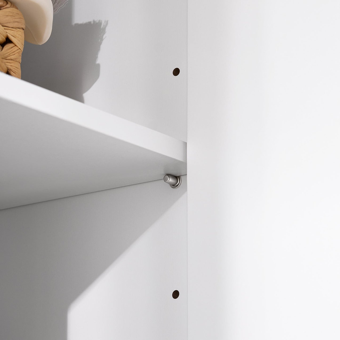 SoBuy BZR150-W Hoge Badkamerkast met Waszak - Wit - 70x37x170 cm