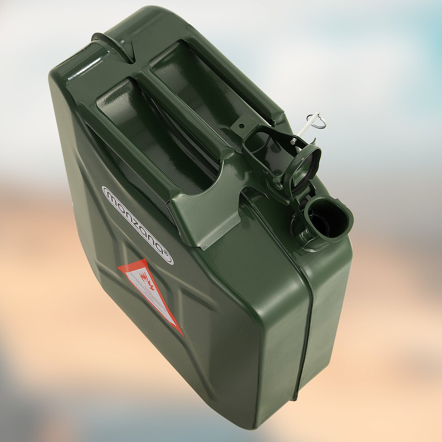 Monzana Jerrycan Benzine – 3 Stuks a 20 Liter – Olijfgroen