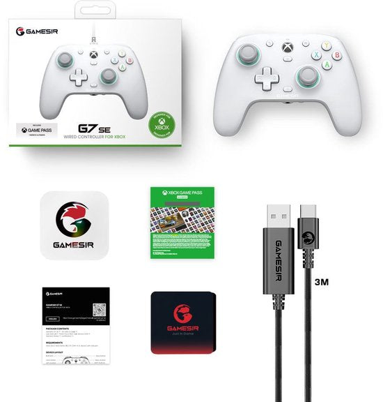 Gamesir G7 SE - Bedrade Controller - Hall Effect Sticks - Xbox Series X/S, Xbox One en PC - Wit