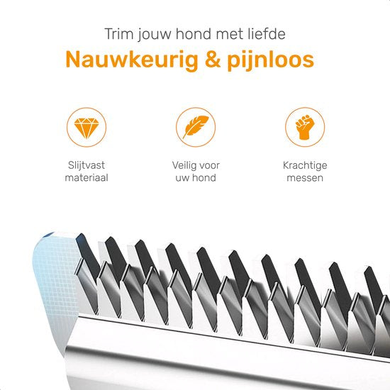 Dutchwide Honden Katten tondeuse - Voor dikke vacht - Draadloos - Trimmer