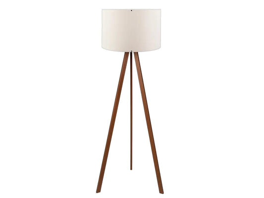 Asir Driepoot Vloerlamp - Hout - 150 cm Hoog - Naturel