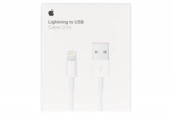 Apple - Lightning Oplaadkabel - USB‑A naar Lightning - 12W - 2m - Wit