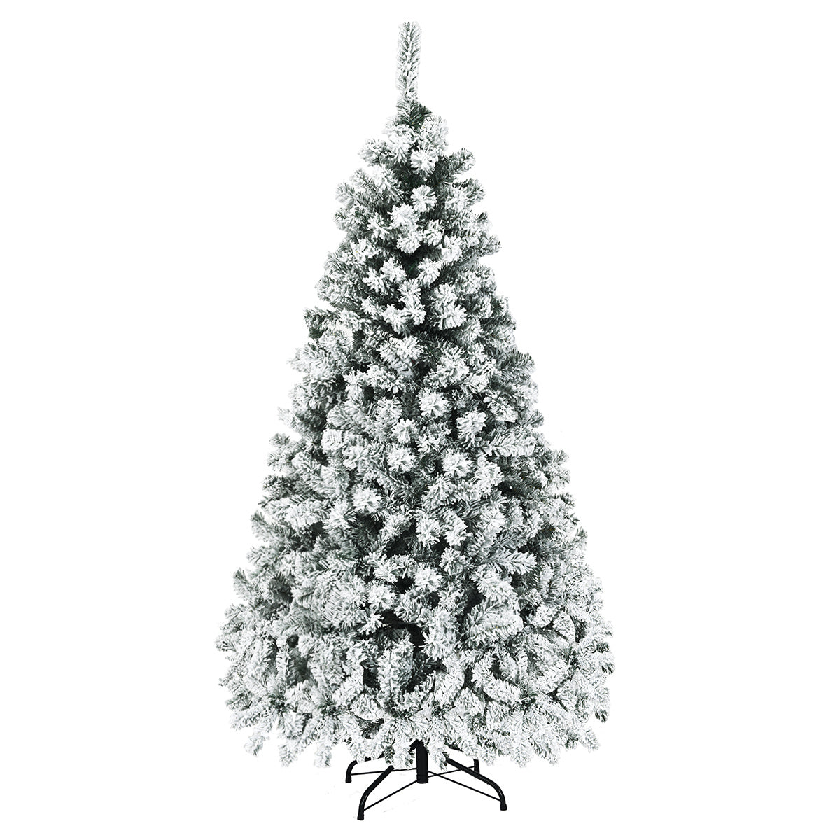 Coast Besneeuwde Kunstkerstboom Wit – 90 x 180 cm – Met 250 Warmwitte LED-Lampjes
