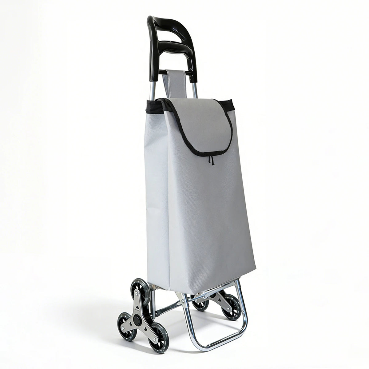 Strong Bird 2026 Opvouwbare Boodschappentrolley – Trapklimmend – Grijs – Aluminium en Kunststof