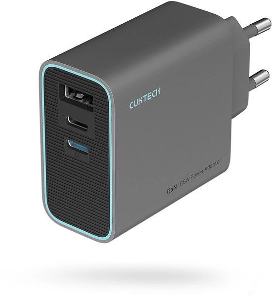 Cuktech Cukad653Eugr 65W Wandlader Voor Apple Telefoons 2X Usb-C 1X