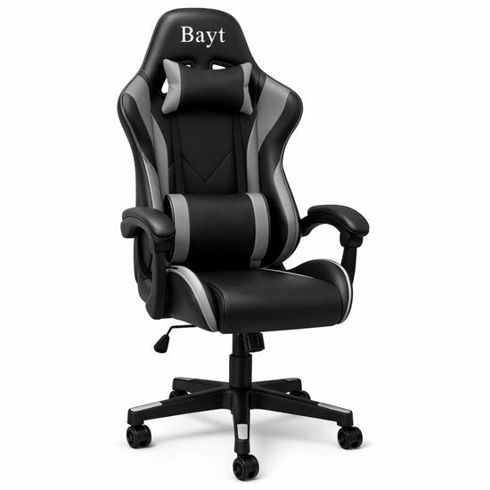 Bayt Gamestoel - Gaming Chair - Gamingstoel - Ergonomische Bureaustoel - Zwart - Verstelbaar