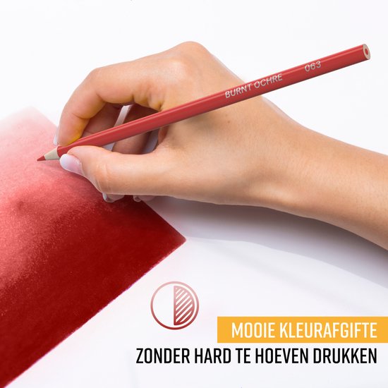 NAPI 72 Kleurpotloden Incl. Video Cursus - Professionele Set - Potloden op Oliebasis - Tekenset voor Volwassenen en Kinderen