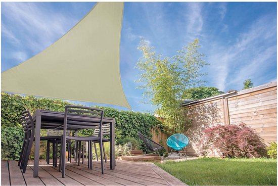 Ambiance Schaduwdoek Driehoek 360x360x360 cm Zand