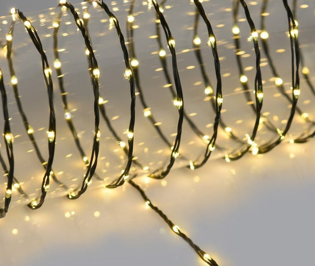 Koopman Christmas LED lichtsnoer warm wit 18 m – zwart snoer – binnen en buiten