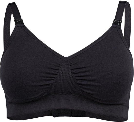 Medela Keep Cool Ultra bh - Naadloze voedingsbh - Zwangerschapsbh met 6 ademende zones - Soft Touchmateriaal – Comfortabel en ondersteunend - Zwart - Maat L