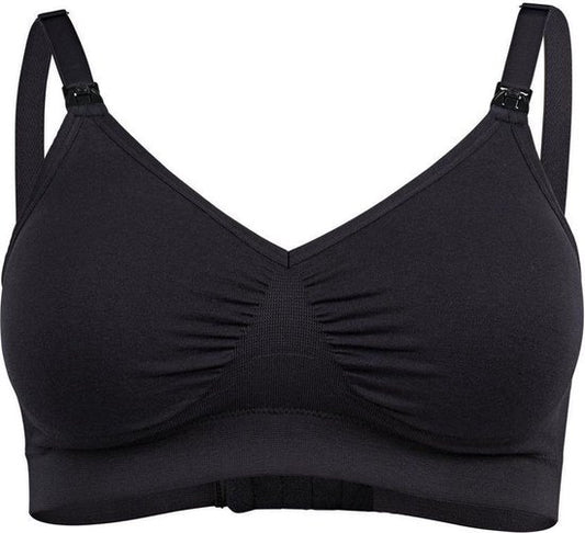 Medela Keep Cool Ultra bh - Naadloze voedingsbh - Zwangerschapsbh met 6 ademende zones - Soft Touchmateriaal – Comfortabel en ondersteunend - Zwart - Maat L