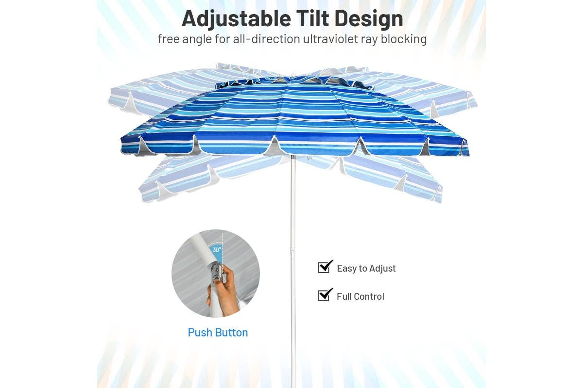 Coast Parasol - 245cm - Blauw