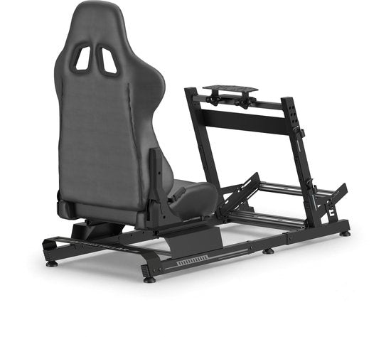 VDD Gaming Op Sim Racing Cockpit – Zwart op Zwart - Aluminium