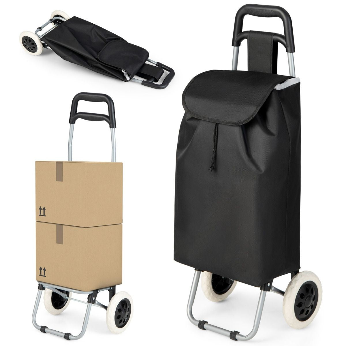 Coast Boodschappentrolley - Max. 35 kg - Zwart
