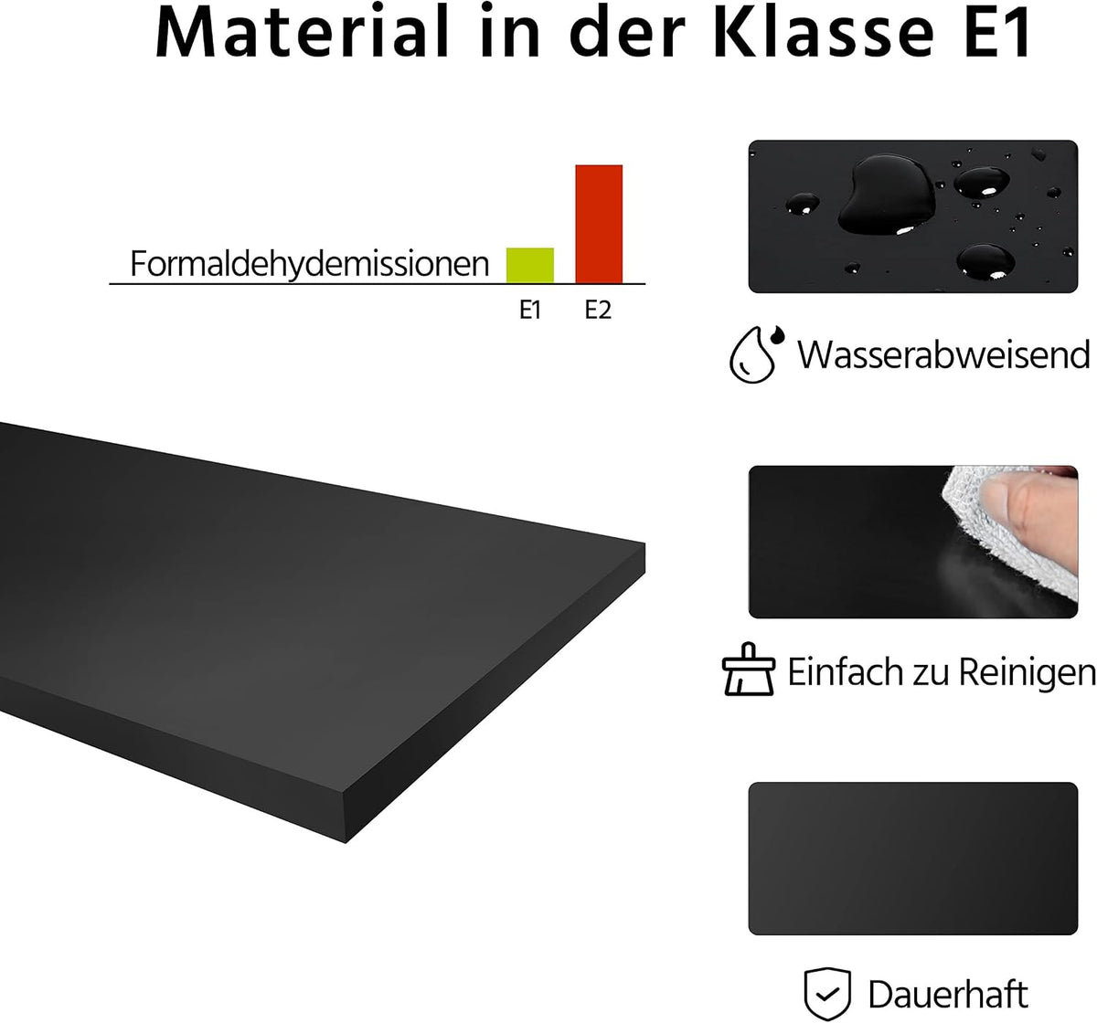 Yaheetech Nachtkastje - Zwart - 40 x 35 x 60 cm - Met Lade en Verstelbare Plank