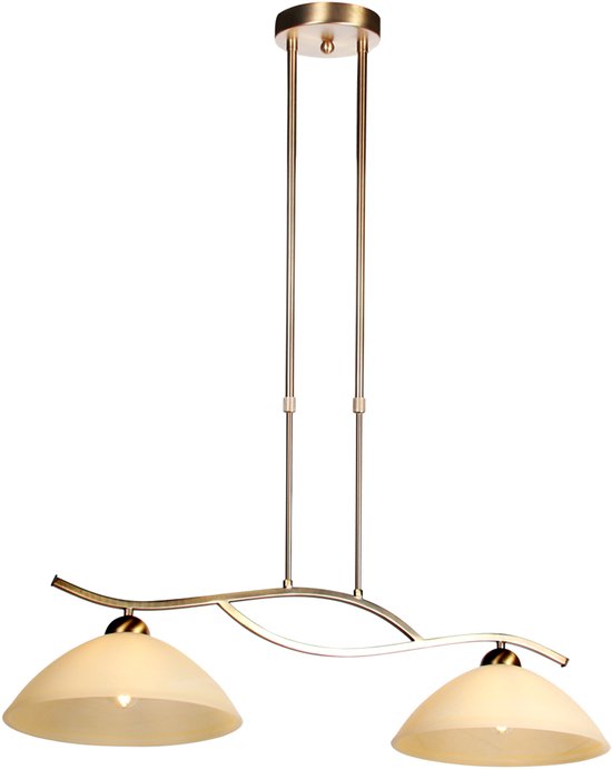 Steinhauer - hanglamp - Anthea - brons - glas metaal - design lamp - E27 - 4325BR