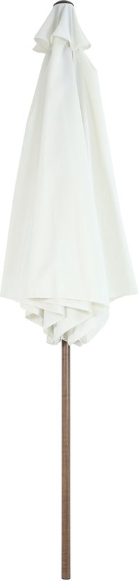 AXI Noor Stokparasol Ø 300cm Eikenlook/beige – Gepoedercoat frame - Kantelbaar