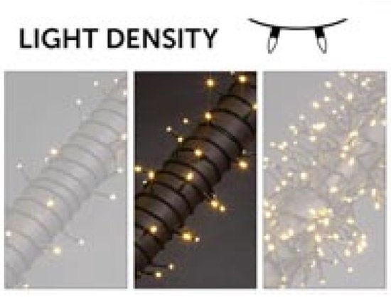 Stella LED, lichtslinger, 20 m, 300 leds, veelkleurig, groene kabel, voor binnen en buiten, 24 V