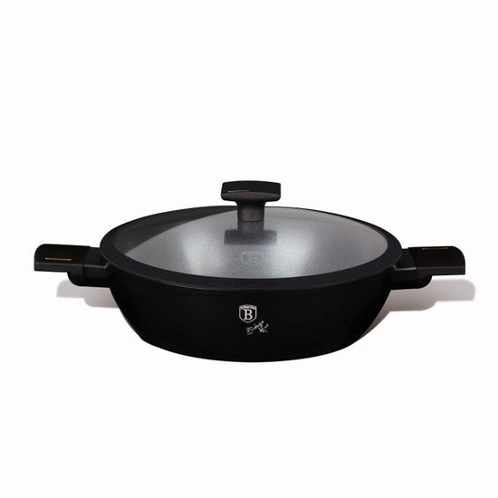 Diepe pan met deksel en titaniumcoating, 28 cm, Monaco Collection