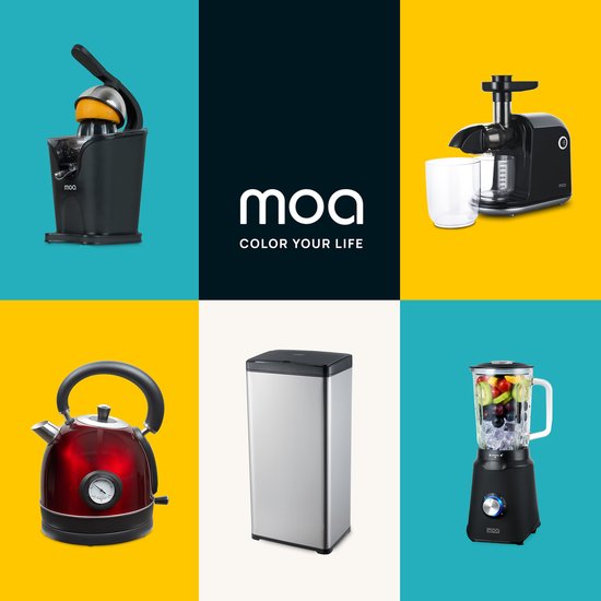 MOA Sensor Prullenbak 50 Liter - Geruisloze Deksel - Vertraagd Sluiten Modus - RVS & Duurzaam ABS - Afvalbak - Vuilnisbak - Zilver