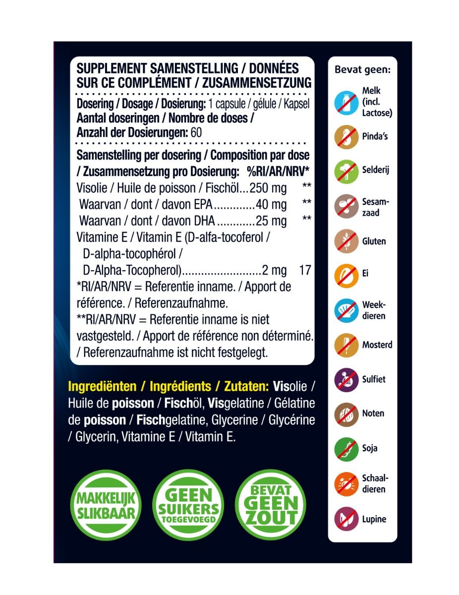 Lucovitaal Visolie Omega 3 Mini Softgels - 60 Capsules